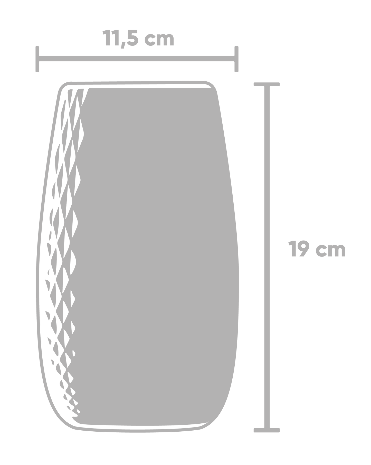 Vase "Sam" Groß ⌀19cm